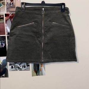 Olive green skirt